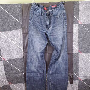Guess Men’s Roland Fit Relaxed Straight Leg Faded Denim Jeans Size 33x33